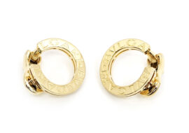 ブルガリ BVLGARI ブルガリ ブルガリ サークルイヤリング 750YG