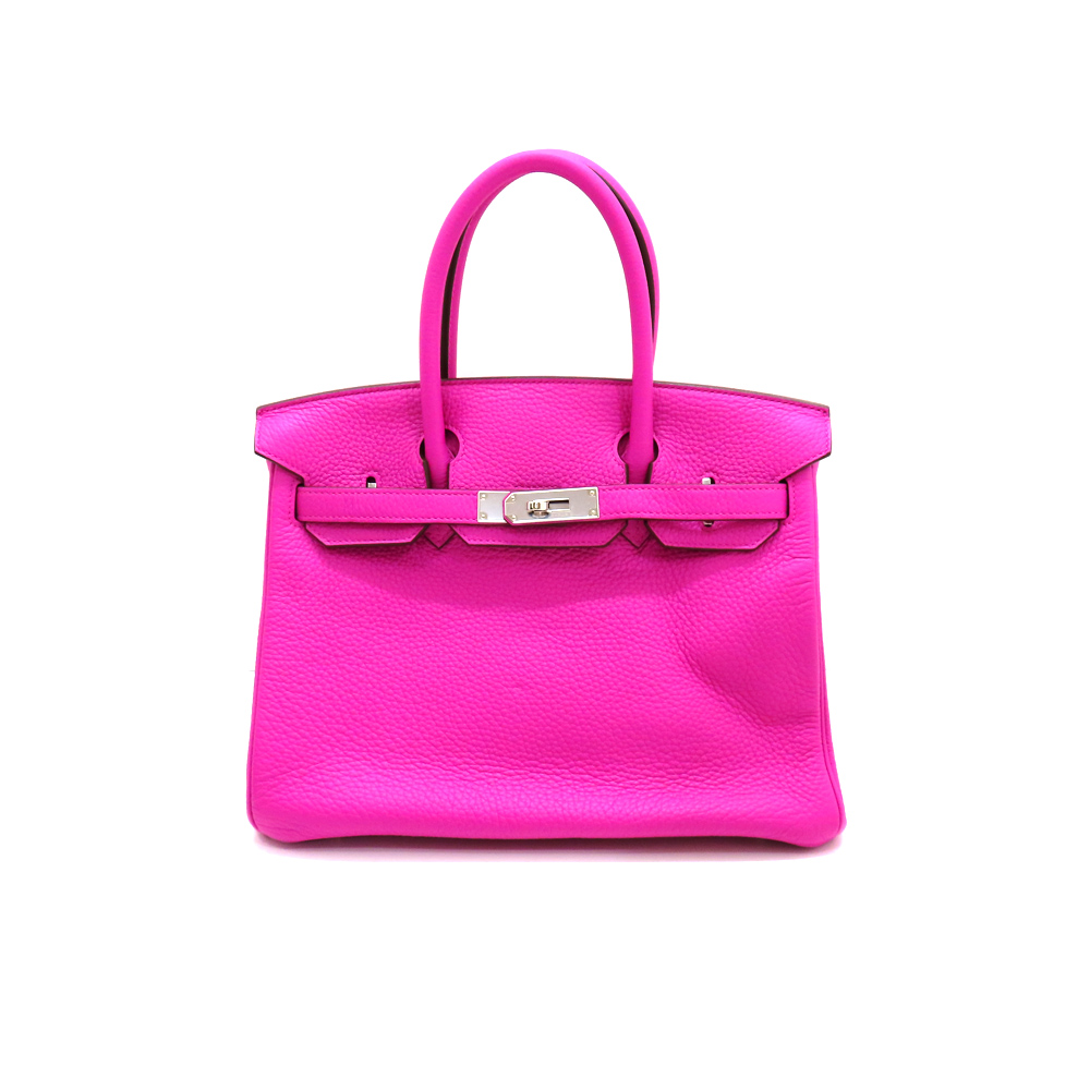 エルメス バーキン30 マグノリア シルバー金具 C刻 トリヨンクレマンス ハンドバッグ レディース