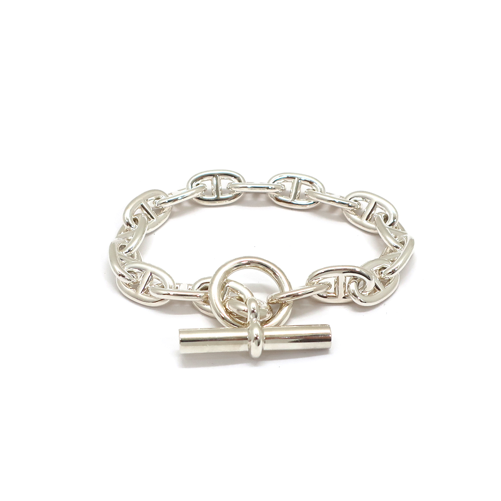 エルメス シェーヌダンクル MM 17コマ SV925 ブレスレット シルバー メンズ レディース