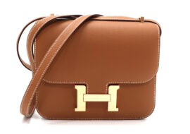 エルメス コンスタンスミニ ミロワール ゴールド ゴールド金具 エプソン W刻 2024年