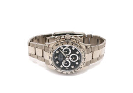 ロレックス コスモグラフデイトナ 116509G 8Pダイヤ 黒文字盤 時計 自動巻き メンズ ホワイトゴールド