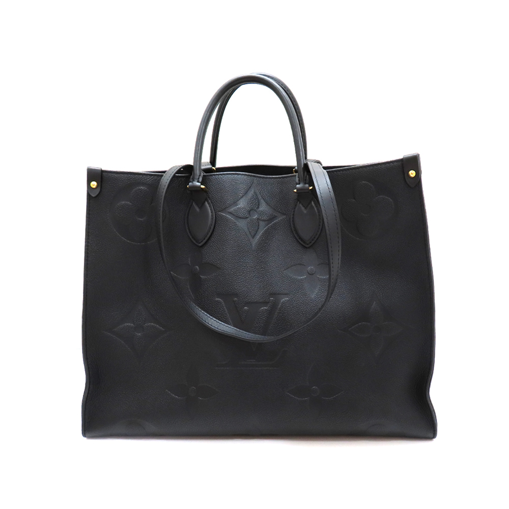 ルイヴィトン オンザゴーGM モノグラムアンプラント ショルダーバッグ M44925 ブラック