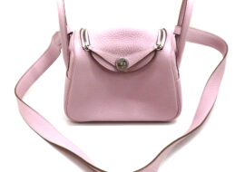 エルメス リンディミニ モーヴペール シルバー金具 B刻 トリヨンクレマンス ショルダーバッグ レディース