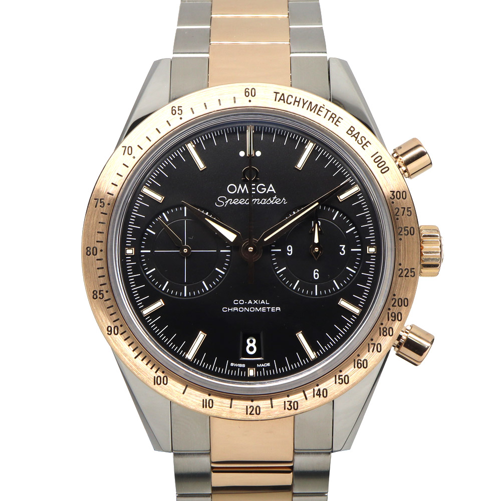 オメガ スピードマスター ’57 331.20.42.51.01.002 ブラック RG SS クロノグラフ 自動巻