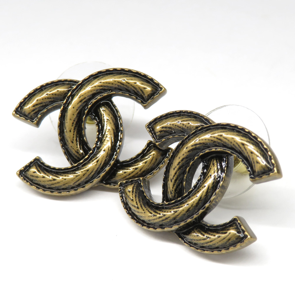 シャネル ピアス メタリック ココマーク ABE557B18604 A24 ゴールド