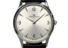 ジャガールクルト マスターウルトラスリム 38MM Q1348420 シルバー SS レザー 手巻