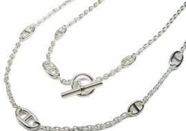 エルメス ネックレス シェーヌダンクル ファランドール120 Ag925 SV925 2020年製