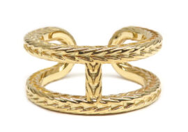 エルメス リング  シェーヌダンクル ダナエ 53 750YG K18 イエローゴールド