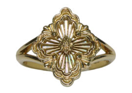 ブチェラッティ オペラチュールリング 750YG マザーオブパール