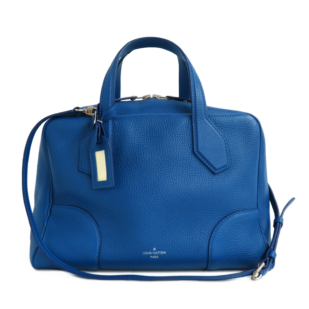 ルイヴィトン ドラ ソフト MM M50472 ショルダーバッグ 2WAY ハンドバッグ ブルー シルバー金具