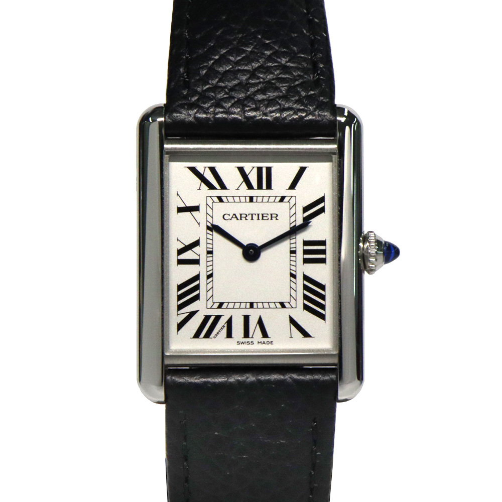 カルティエ タンク マスト XL ソーラービート WSTA0090 SS レザー シルバー