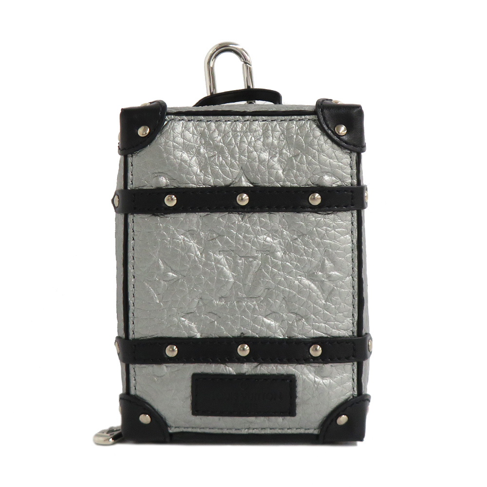 ルイヴィトン ポシェット ソフトトランク バックパック M01392 シルバー トリヨンレザー キーホルダー