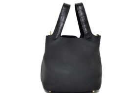 エルメス ピコタンロックPM 18 タッチ ブラック ゴールド金具 トリヨンクレマンス アリゲーターマット U刻印