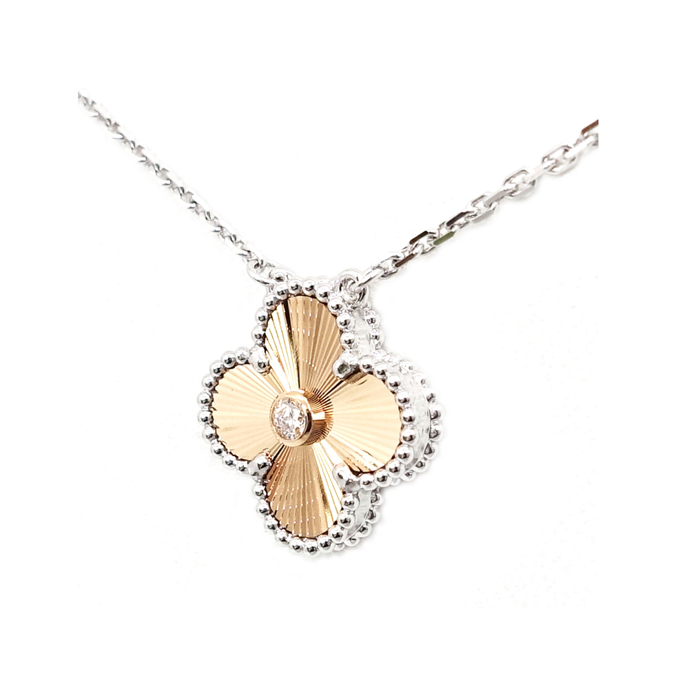 ヴァンクリーフ&アーペル VAN CLEEF&ARPELS ヴィンテージ アルハンブラ ネックレス 1PD 2024年 ホリデー限定 750PG