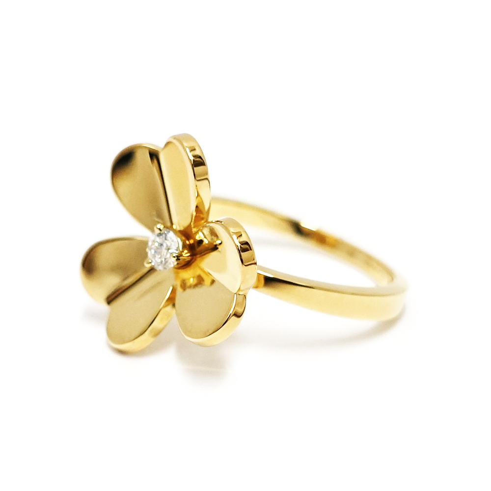 ヴァンクリーフ&アーペル VAN CLEEF&ARPELS フリヴォル リング 1フラワー スモールモデル ダイヤモンド 750YG VCARP2DS00