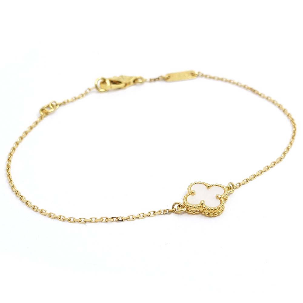 ヴァンクリーフ&アーペル VAN CLEEF&ARPELS スウィート アルハンブラ ブレスレット 750YG VCARF68800