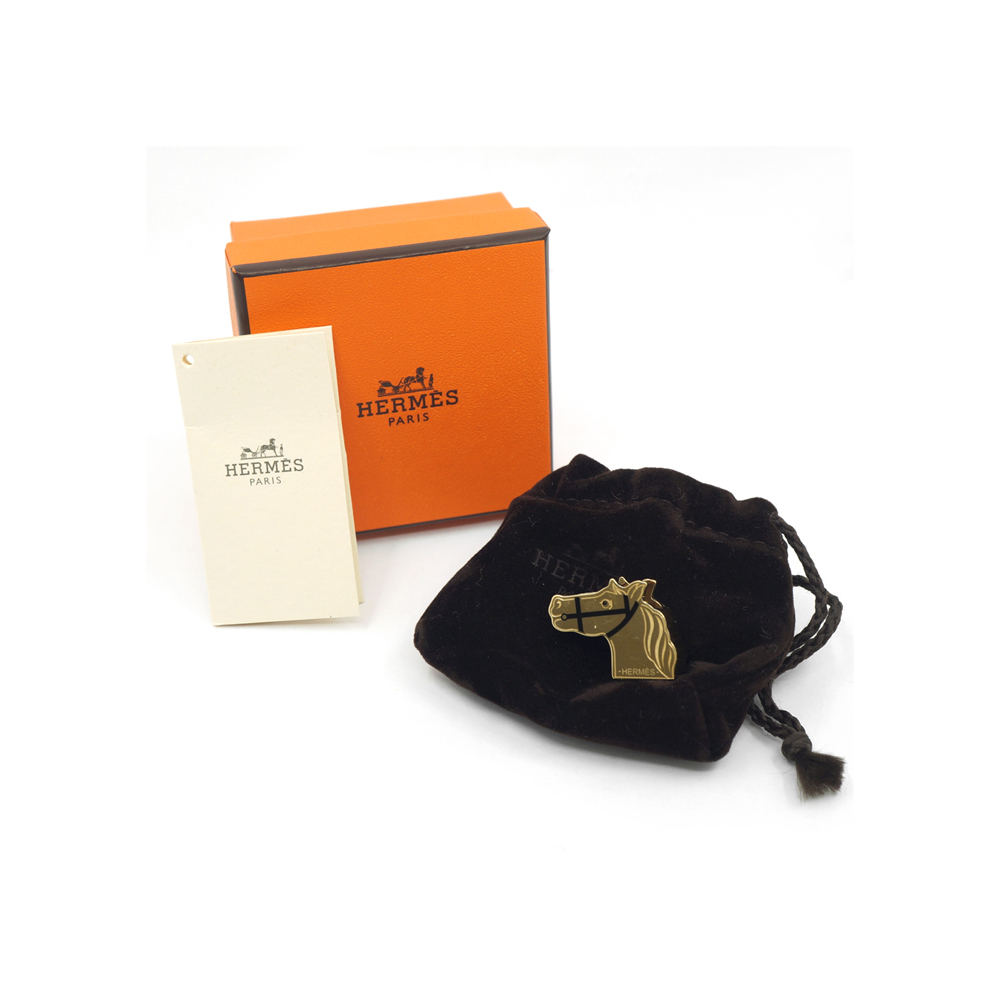 エルメス HERMES ツイリーリング カドリージュ スカーフリング ゴールド カラー