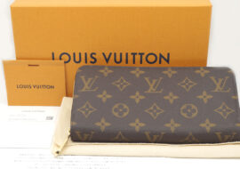 ルイヴィトン LOUIS VUITTON モノグラム ジッピーウォレット ローズバレリーヌ 長財布 M41894