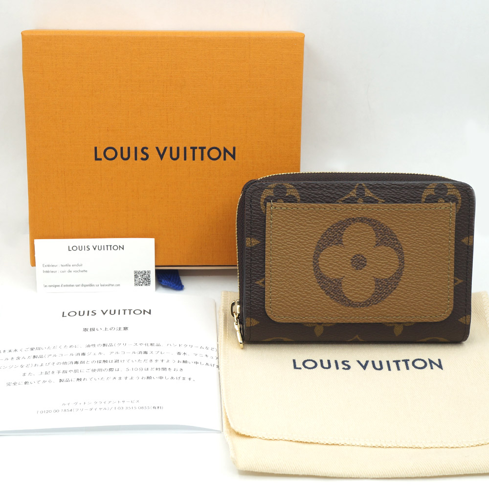 ルイヴィトン LOUIS VUITTON モノグラム リバース ポルトフォイユ ルー モノグラム ウォレット M81461