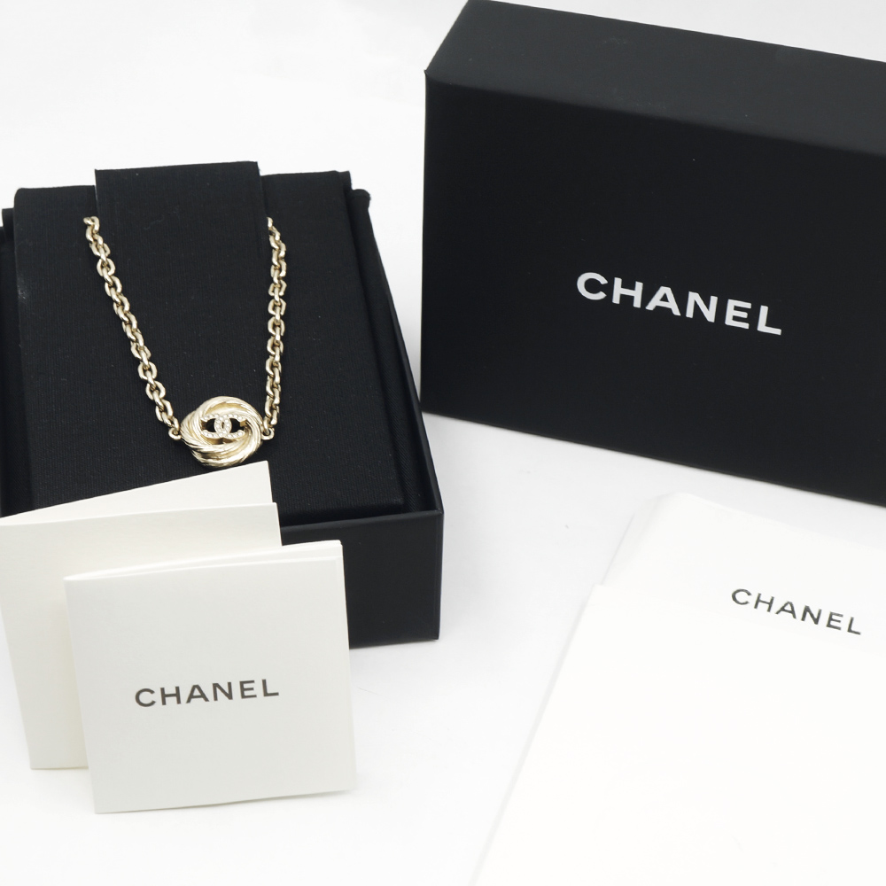 シャネル CHANEL ココマーク ネックレス ゴールド L25S