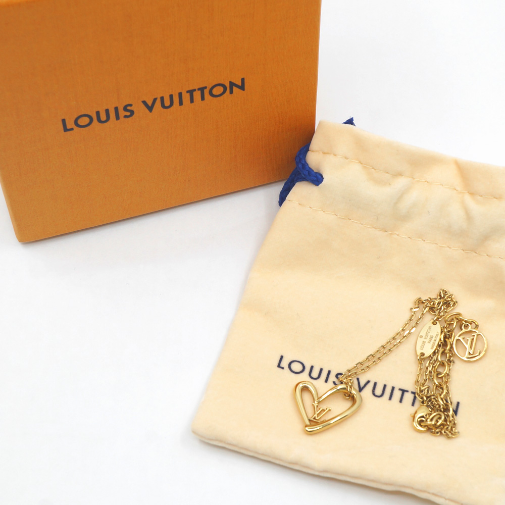 ルイヴィトン LOUIS VUITTON コリエ ハート フォーリンラブ ネックレス M00465