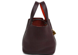 HERMES エルメス ピコタンロック PM エクラ プルーン オレンジボビー X刻印