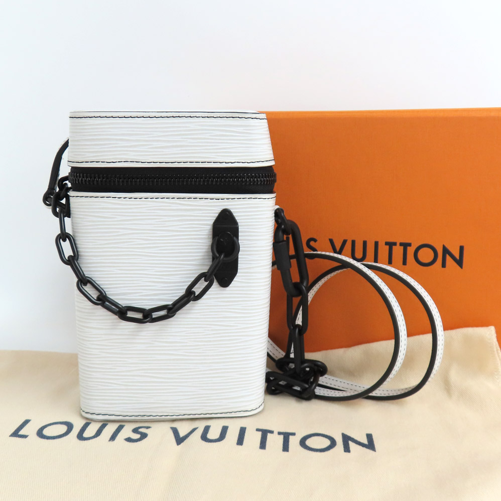 ルイヴィトン フォンボックス M68791 エピ ブロン ホワイト ショルダーバッグ ブラック金具