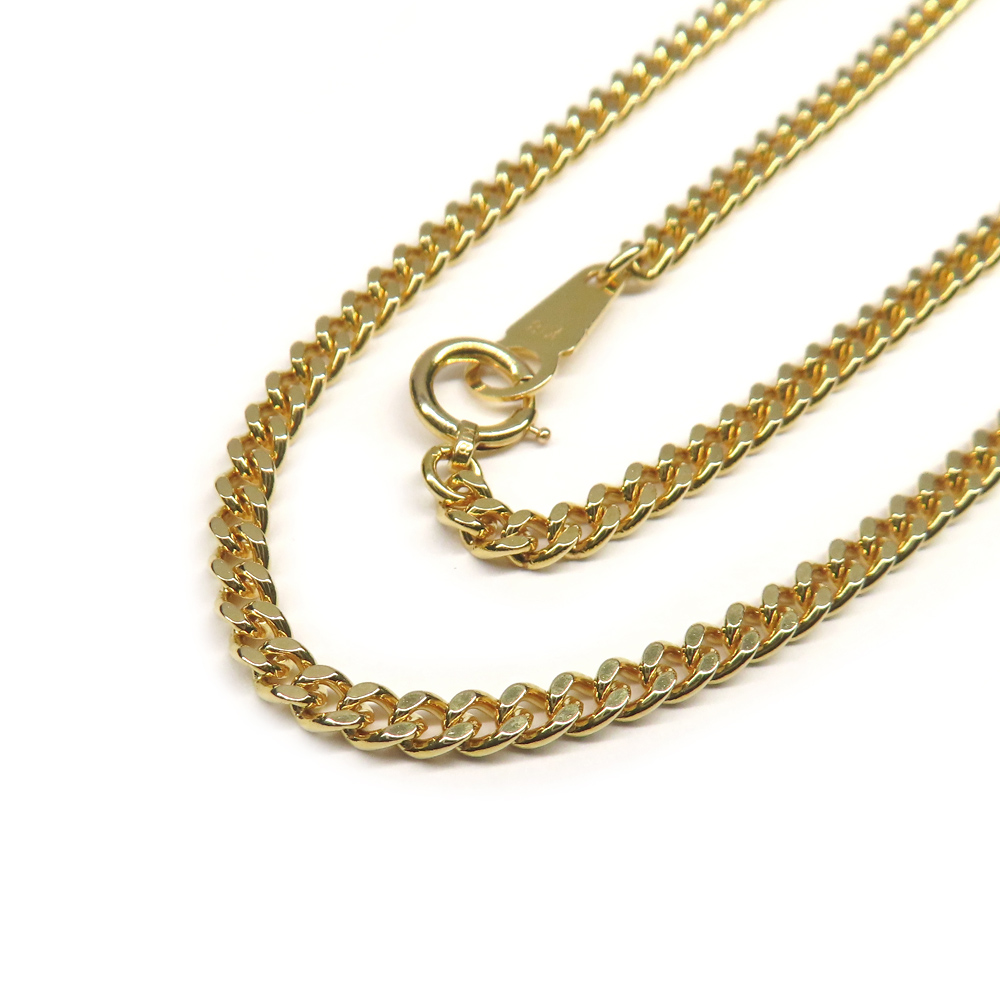 ネックレス 喜平 キヘイ 2面 シングル K18YG 750 イエローゴールド 18金 9.9g 40cm チェーン 造幣局刻印