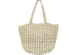 ザ ロウ ラフィア エステル トートバッグ かご ベージュ