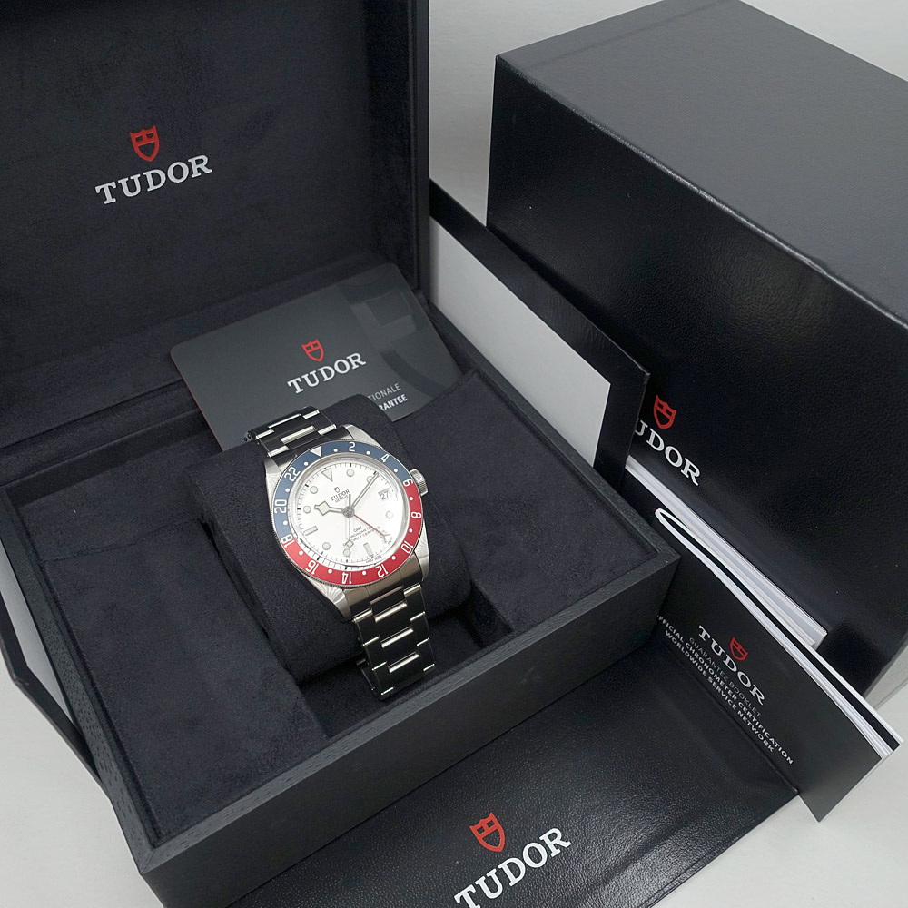 チューダー TUDOR ヘリテージ ブラックベイ GMT 79830RB 赤青 SS 自動巻き