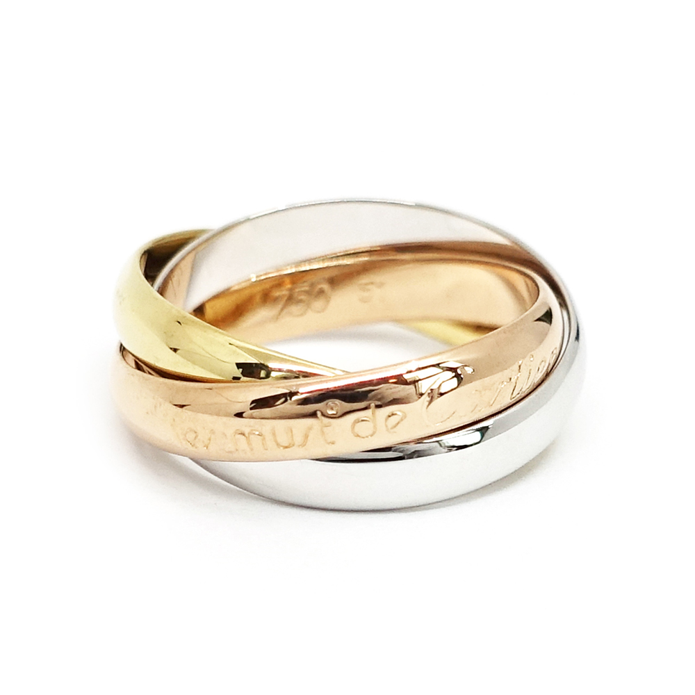 カルティエ CARTIER トリニティ リング 3カラー 750YG WG PG