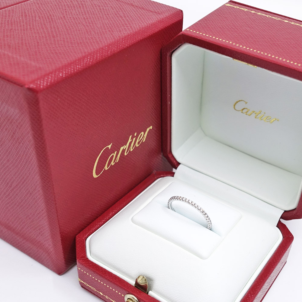 カルティエ CARTIER エタンセル フルエタニティ ダイヤモンド リング 750WG B210400