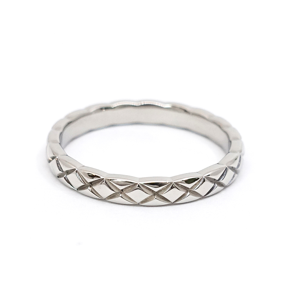 シャネル CHANEL ココクラッシュ スモールモデル リング マトラッセ Pt950