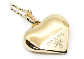 プラダ PRADA Eternal Gold ハート ミディアム ネックレス 750YG