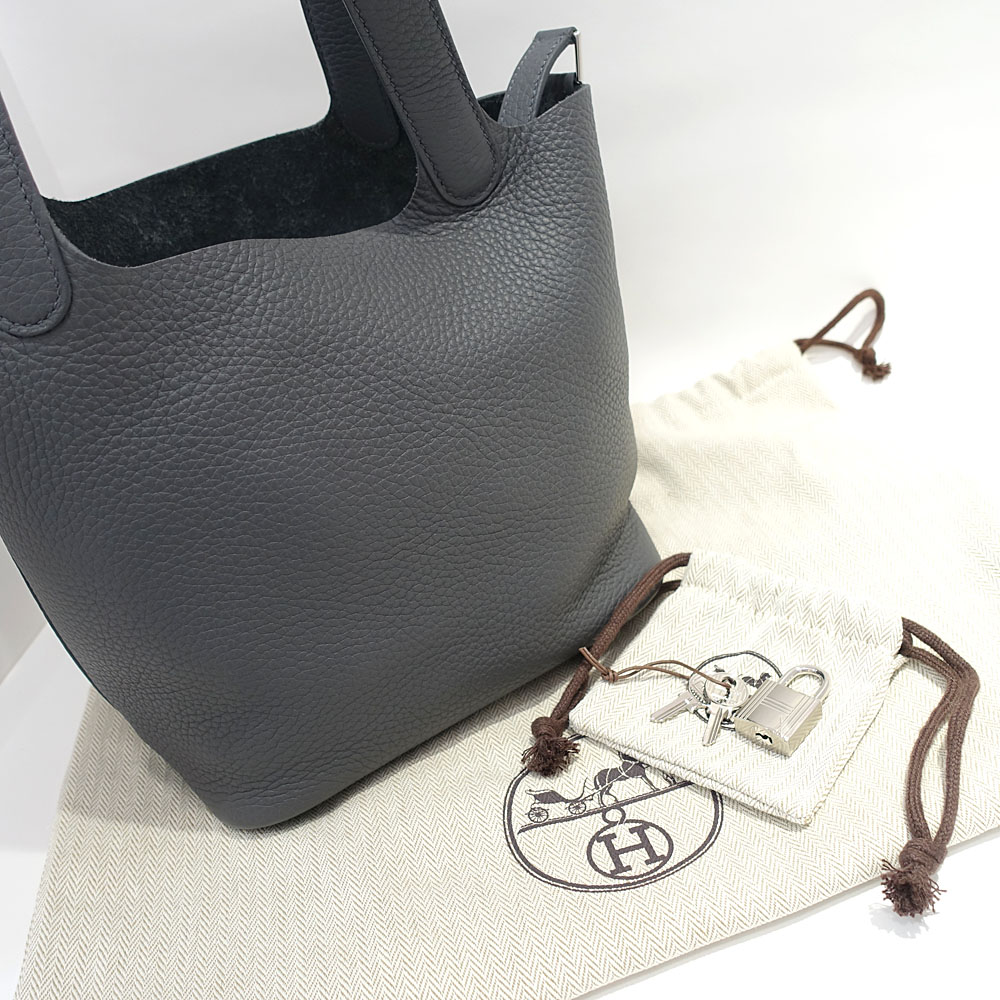 エルメス HERMES ピコタンロック PM 18 アルドワーズ SV金具 トリヨンクレマンス W刻印