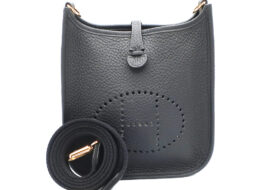 エルメス エブリン TPM ブラック ノワール トリヨンクレマンス ゴールド金具 K刻印 2025年 ショルダー バッグ レザー レディース