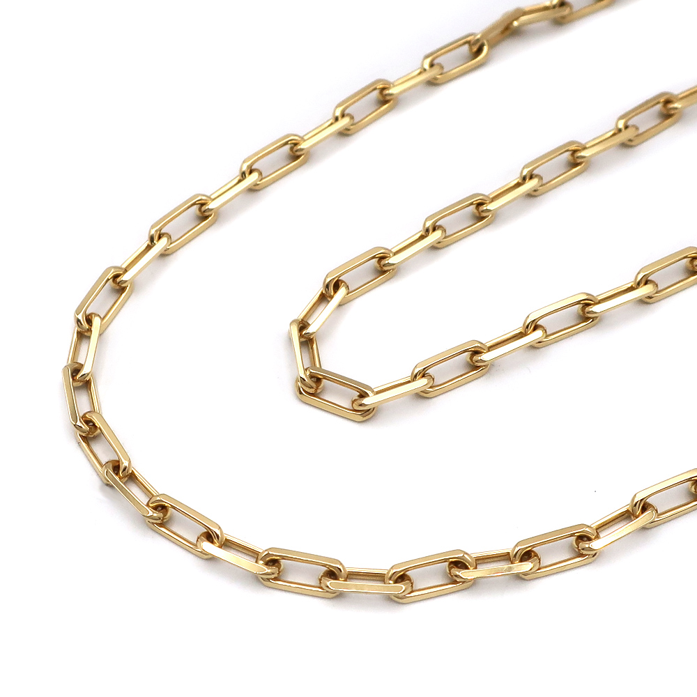 カルティエ ネックレス サントスドゥカルティエ B7224582 K18YG イエローゴールド チェーン Au750 ジュエリー メンズ レディース