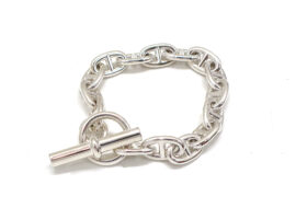 エルメス シェーヌダンクルMM ブレスレット 15コマ 15リンク Ag925 SV925 シルバー チェーン メンズ レディース ジュエリー