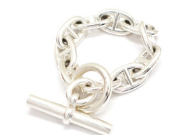 エルメス シェーヌダンクルTGM ブレスレット 10コマ 10リンク Ag925 SV925 シルバー チェーン メンズ レディース ジュエリー