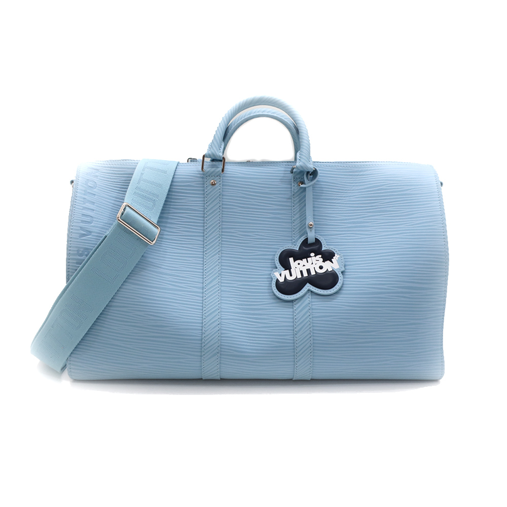 ルイヴィトン キーポルバンドリエール50 エピ ライトブルー M24949 RFID メンズ ショルダーバッグ ハンドバッグ