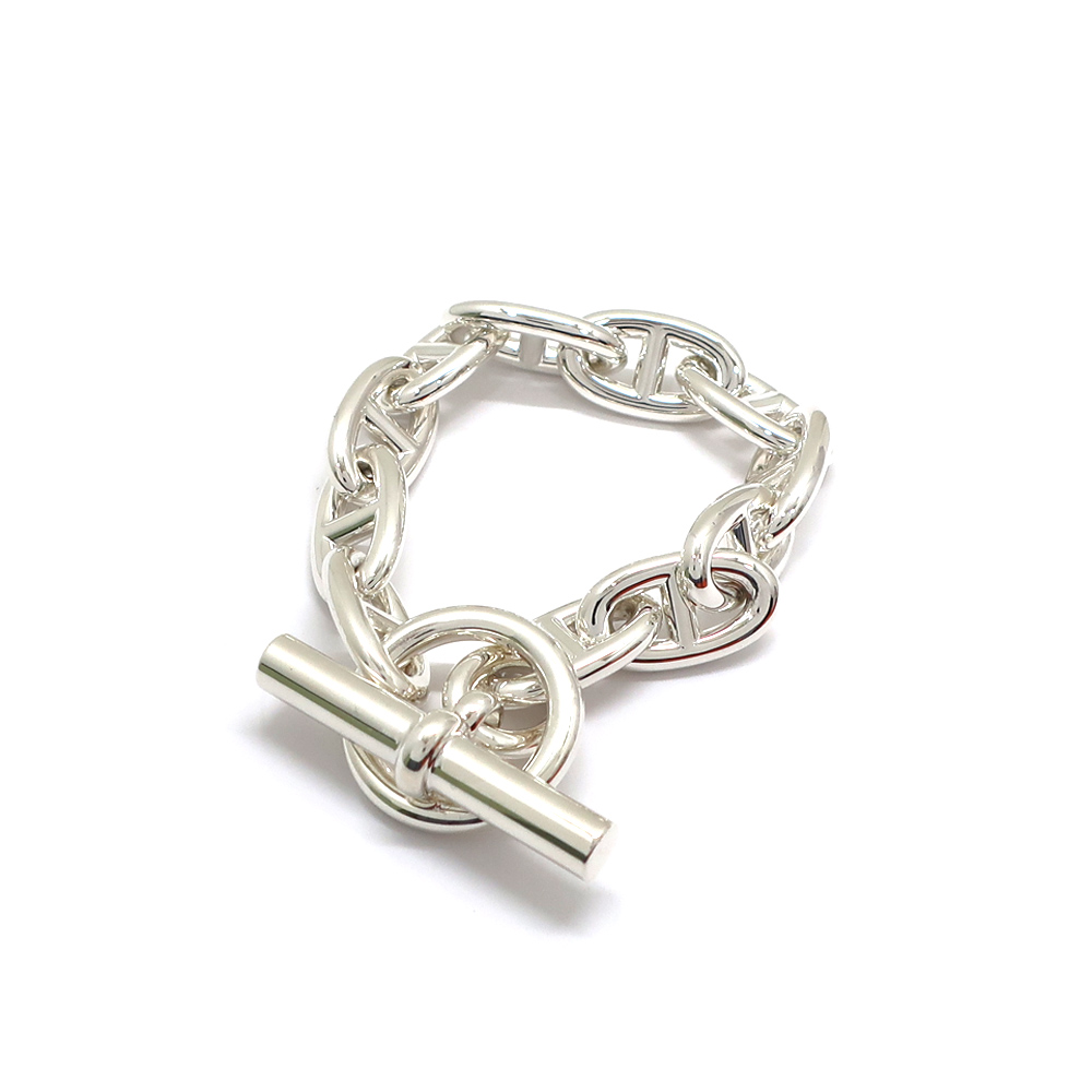 エルメス シェーヌダンクルGM ブレスレット 11コマ 11リンク Ag925 SV925 シルバー チェーン メンズ レディース ジュエリー