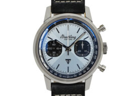 ブライトリング トップタイム トライアンフ A23311121C1X1 ブルー クロノグラフ SS/レザー 自動巻き