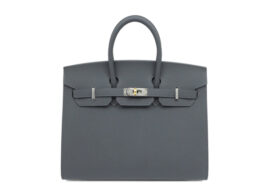 エルメス バーキン25 セリエ エプソン アルドワーズ エレクトラム金具 W刻印