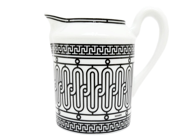 エルメス クリーマー H DECO ホワイト ブラック  食器