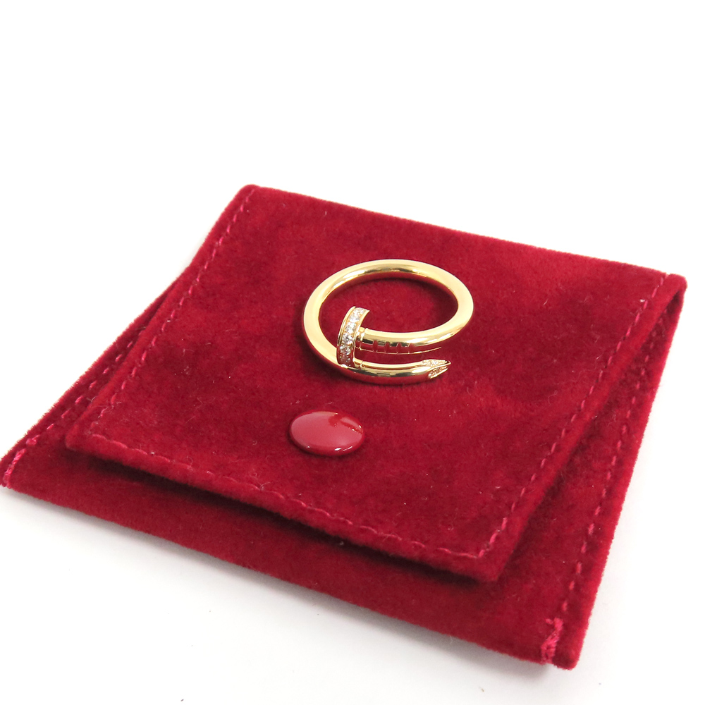 カルティエ ジュスト アン クル リング 指輪 K18YG 750 イエローゴールド ダイヤモンド B4216900 54