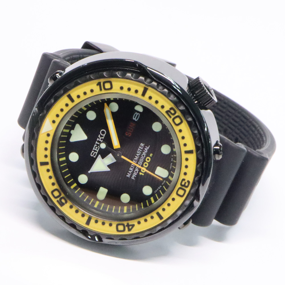 セイコー プロスペックス マリンマスタープロフェッショナル SBBN027 ブラック SS/ラバー クォーツ