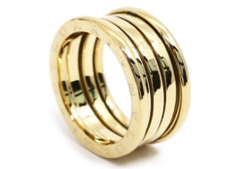 ブルガリ BVLGARI B.zero1 ビーゼロワン 3バンド リング 750YG