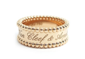 ヴァンクリーフ&アーペル VAN CLEEF&ARPELS ペルレ リング シニアチュール 750ローズゴールド VCARN32400