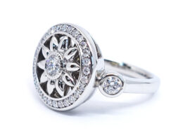 ハリーウィンストン HARRY WINSTON Pt950 ウィンストン ゲート リング ダイヤモンド FRDPRD1MWG