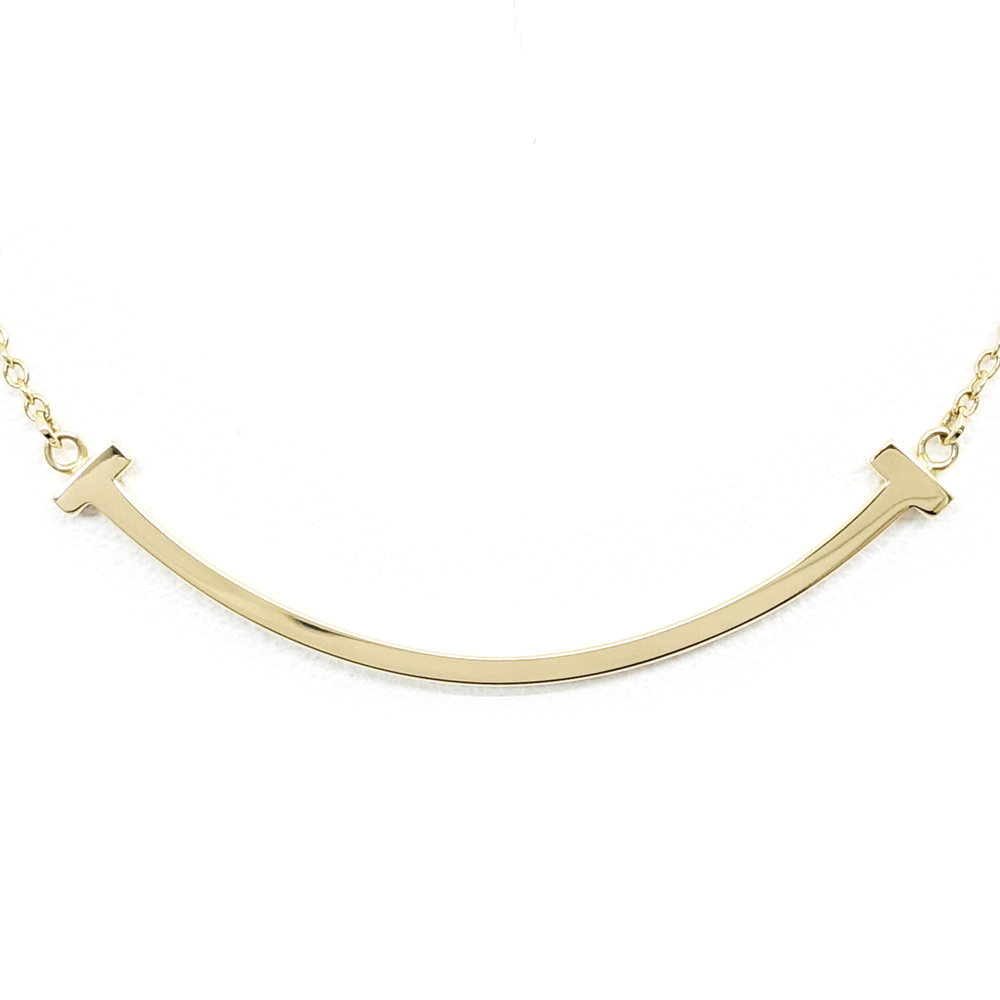 ティファニー TIFFANY Tスマイル ネックレス スモール 750YG